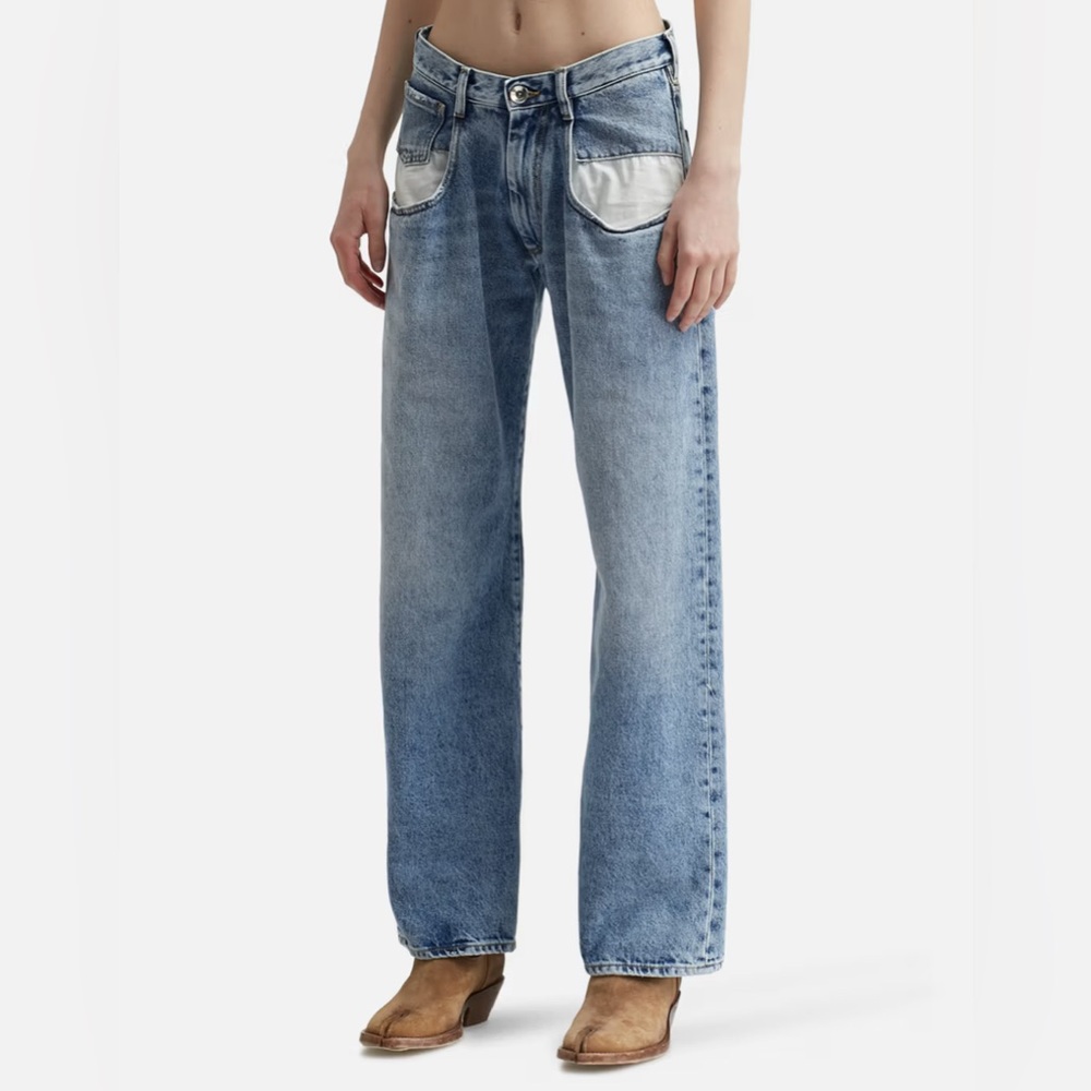 Maison Margiela - Straight Jeans with Contrasting Pockets